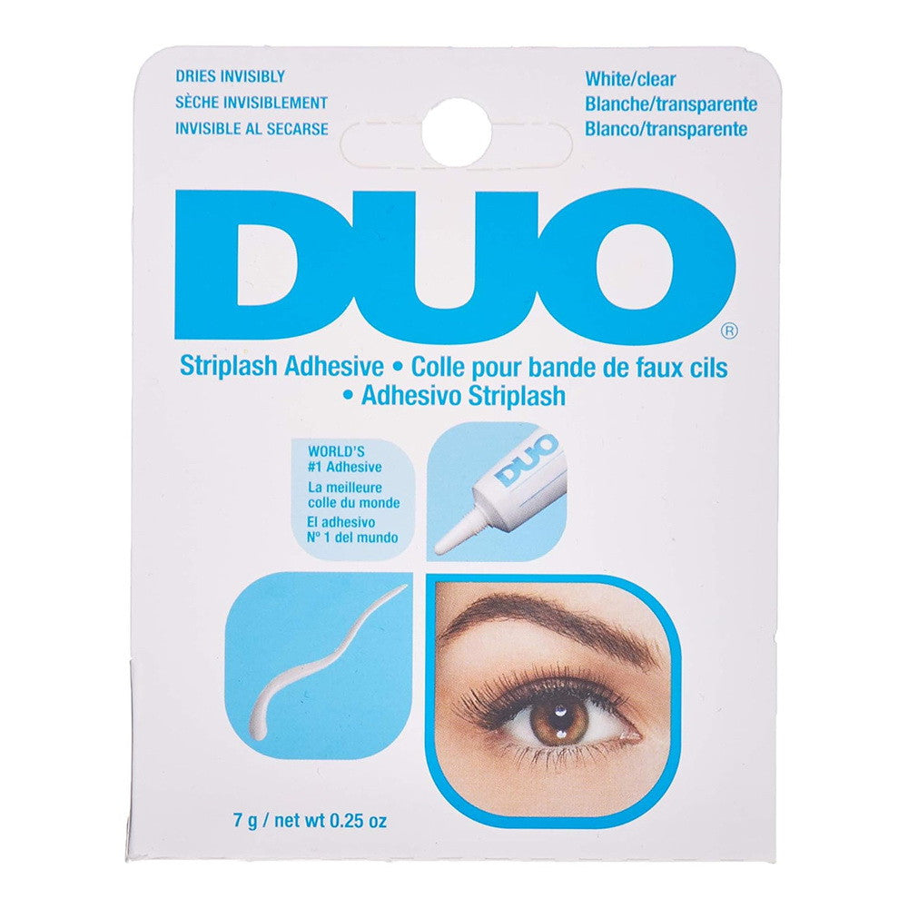 Duo Strip Eye Lash Adhesive, White Clear, 0.25 Oz